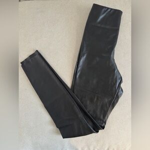 Wilfred Free Black Faux Leather Leggings